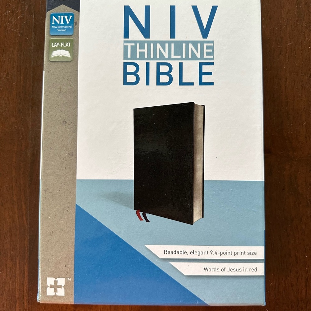 NIV Thinline Bible, New in original box.